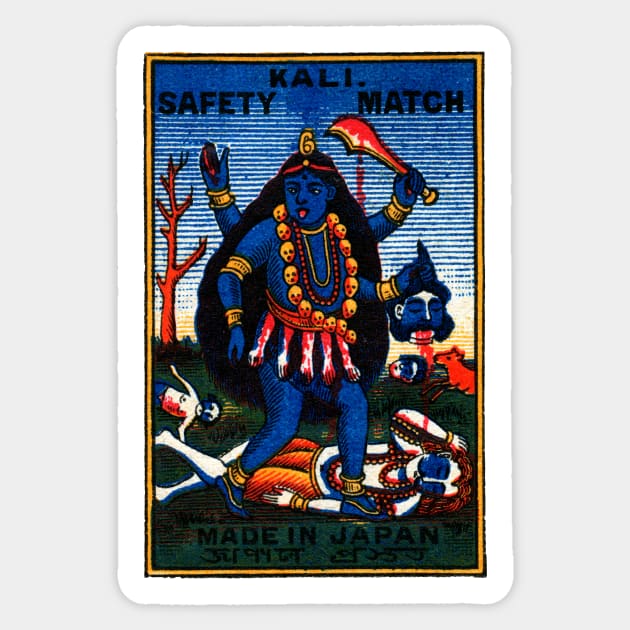 1920 Goddess Kali Sticker by historicimage